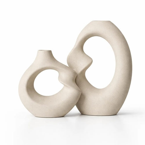 Elegante Dekovase für Regal & Wohnraum | Moderne Blumenvase für stilvolle Dekoration